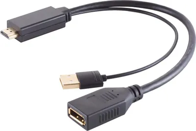 Immagine prodotto di S/CONN massima connettività Adattatore-HDMI-A, Displayport Buchse, 4K, 30 cm (10-01010)