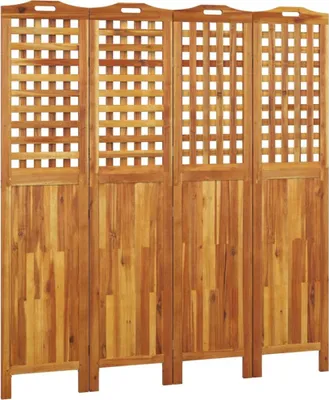 Zdjęcie produktu dla Parawan 4-Panelowy, 162X2X180 Cm, Lite Drewno Akacjowe Lumarko!