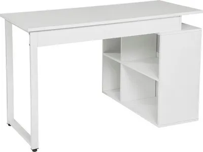 Image de Étagère en bois blanc 50 x 118 x 75 cm pour le salon ou la chambre à coucher