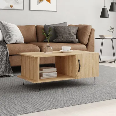 Produktbild von The Living Store Couchtisch Sonoma-Eiche 90x50x40 cm Holzwerkstoff