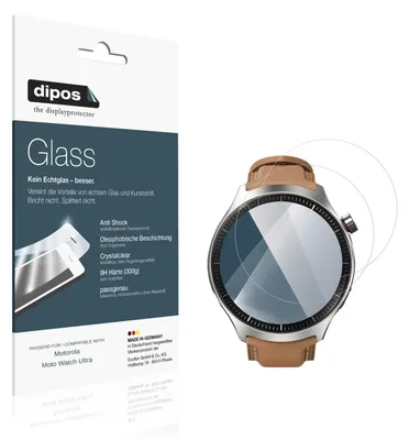 Obrázok produktu pre 2 ochranné fólie pre hodinky Motorola Moto Watch Ultra - nárazuvzdorná fólia 9H, vyrobená z tvrdeného skla (plastového skla)