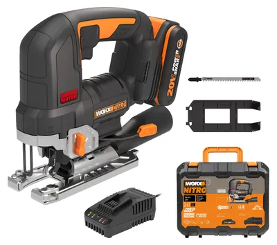 Produktbild von WORX WX542 Akku-Pendelhub-Stichsäge 20V, inkl. 2,5Ah Akku & Ladegerät