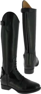 Zdjęcie produktu dla EQUITHÈME Dziecięce buty jeździeckie, Kolor:Czarny, Rozmiar:38 Obwód łydki 31,5 cm