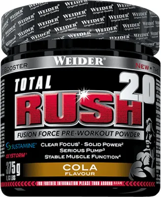 Produktbild von Weider Total Rush 2.0 Booster 375g - Cola