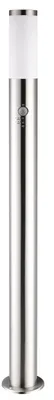 Produktbild von MONZANA Außenleuchte mit Bewegungsmelder Edelstahl 100cm Groß IP44 Wetterfest E27 Außen Garten Beleuchtung Wegeleuchte Outdoor Säule Modern Silber
