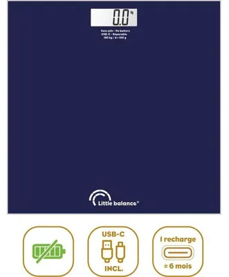 Productafbeelding van Badweegschaal – LITTLE BALANCE – SB3 – USB-C – Middernachtblauw