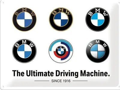 Zdjęcie produktu dla Metalowy Plakat 30X40Cm Bmw Logo Evolution