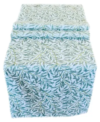 Produktbild von Tischdecke Motiv Blätter Druckmotiv Tischläufer Frühling Sommer 40 x 140 cm