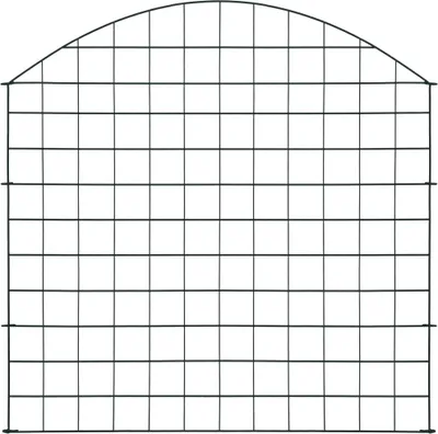 Obrázok produktu pre vidaXL Záhradný plotový set konvexný 77,5x78,5 cm zelený