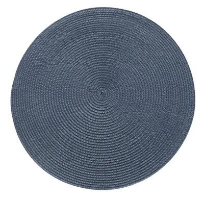 Image de Set de table rond SPLOT bleu Ø 38 cm Mybesthome