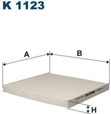 Produktbild von FILTRON Innenraumfilter K Kabine 1123