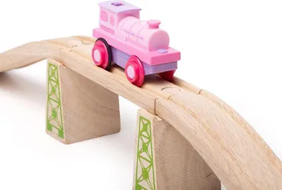Produktbild von Bigjigs Powerful Pink Loco (batteriebetrieben) (6)