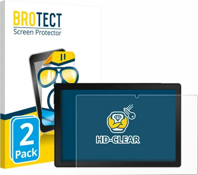 Produktbild von 2x Für MUISOO A10 10.1" Schutzfolie BROTECT Displayschutz Display Schutz Folie Klar Transparent