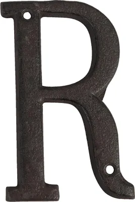 Produktbild von Clayre & Eef Eisen Buschstabe R 13 cm Braun Eisen