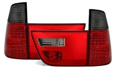 Image de Feux arrière à LED, rouges et noirs, pour BMW X5 E53, modèles de 1999 à 2003