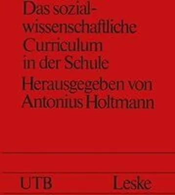 Produktbild von Das sozialwissenschaftliche Curriculum in der Schule