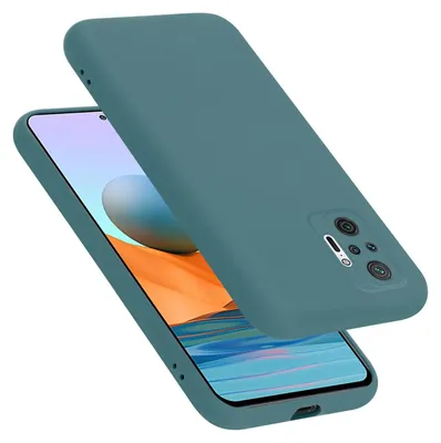 Produktbild von Cadorabo Schutzhülle für Xiaomi RedMi NOTE 10 PRO Hülle in Grün Handyhülle Case Cover TPU Etui