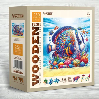 Produktbild von Wooden.City Egzotyczna Ryba Holzpuzzle 250 Teile mit Figuren