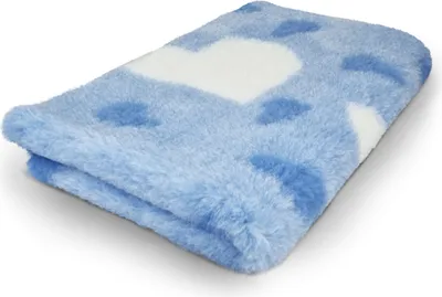Produktbild von Vet Bed Big Heart blau 100 x 75 cm