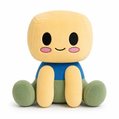Produktbild von wiztex Blox Buddy Gelb Plüschtier - 22 cm YouTube Video Stuffed Animal Box Buddy Kuscheltier