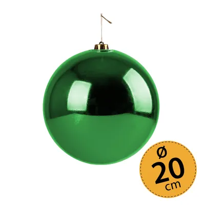 Produktbild von Christbaumkugel grün Weihnachtskugel ⌀ 20 cm Baumschmuck Deko-Kugel glänzend