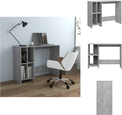 Zdjęcie produktu dla vidaXL Biurko komputerowe beton szare 102,5x35x75 cm materiał drewnopochodny - Biurka