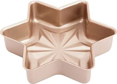 Produktbild von CANDeal 8" Sechseckige Sternform Antihaft-Kuchenform, Stern-Backblech, Antihaft-Kuchen-Brotform, Langlebiges Küchen-Backwerkzeug Für Brot, Schokoladenpudding