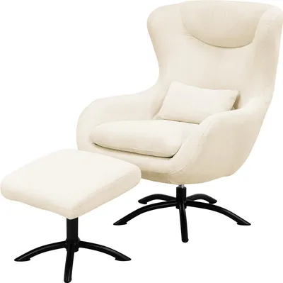 Produktbild von home24 Sessel mit Hocker - Cord
