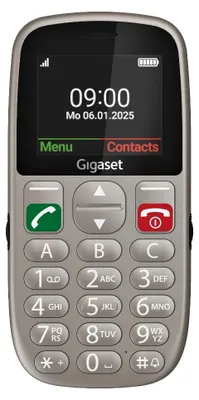 Produktbild von Gigaset GL395 Senioren-Mobiltelefon – große Tasten, SOS-Taste, 2,2-Zoll-TFT-Display, Schutzklasse IP44, Silber