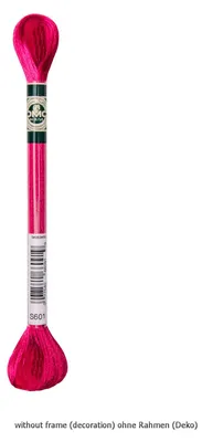 Produktbild von DMC Stickgarn Mouline Satin 1008F -601, 6-fädig, 8m