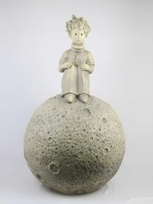 Produktbild von Vidroflor Kunststein Der Kleine Prinz - Prinz auf dem Mond © Antoine de Saint-Exupéry, Klein, Leicht, Befüllbar, Wetterfest