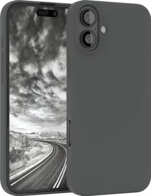 Produktbild von EAZY CASE Silikonhülle für Apple iPhone 16 Plus, Silikon Backcover Schutz in Grau