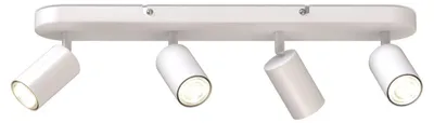 Image de B.K.Licht I barre de spots I 4 spots pivotants & orientables I GU10 I blanc mat I livré sans ampoules