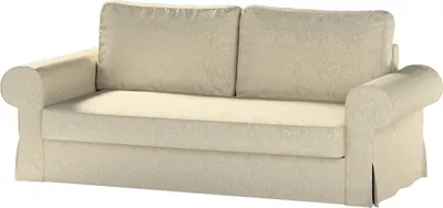 Produktbild von Dekoria Bezug für Backabro 3-Sitzer Sofa ausklappbar, beige-golden, Bezug für Backabro 3-Sitzer Sofa