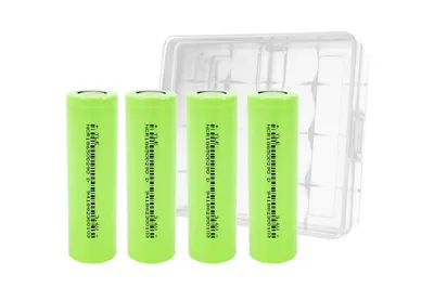 Immagine prodotto di 4x batterie ricaricabili PowerSmart 18650 incl. scatole di custodia (3,6V 2900mAh)