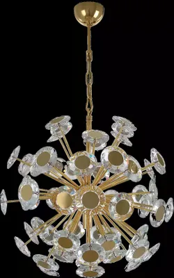 Image de Lustre Lustre Plafonnier Or Plafonnier Cristal Moderne