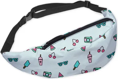 Produktbild von Modische Gürteltasche Sporttasche Bauchtasche mit Reissverschluss Hüfttasche Sommer