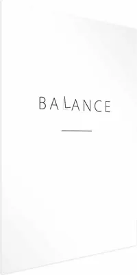 Produktbild von Posterpapier Poster - Balance 60x90 cm Text m-A-0863-ao-a