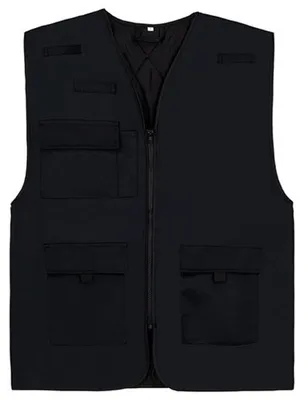 Produktbild von Korntex - "Kiel CO² Neutral" Hi-Vis Weste für Herren, Multifunktional, Wattiert, Arbeit LT5996 (7XL) (Schwarz)