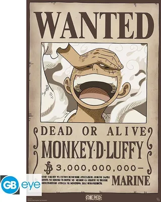 Obrázek produktu pro Plakát One Piece Wanted Luffy Wano 61x91,5cm