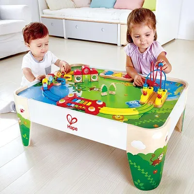Productafbeelding van Hape Treinspel, Treinen en locomotieven, geschikt voor kinderen vanaf 1,5 jaar, meerkleurig