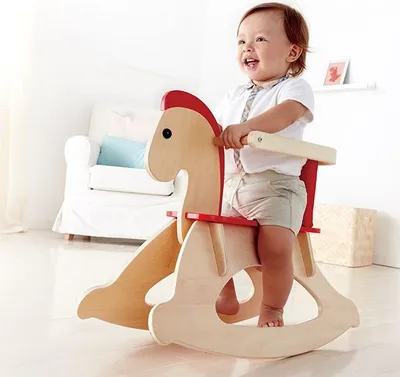 Produktbild von Hape Schaukelpferd Holz verstellbar Baby Kleinkind Schaukeltier