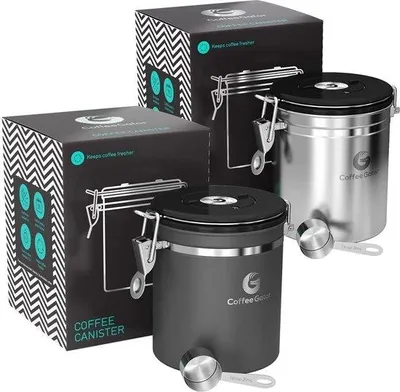 Produktbild von Luftdichte Kaffeebehälter medium 1,3 l Edelstahl