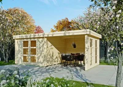 Produktbild von Gartenhaus Enfield II 5,60x2,80 m - inklusive langlebigem EPDM-Dach
