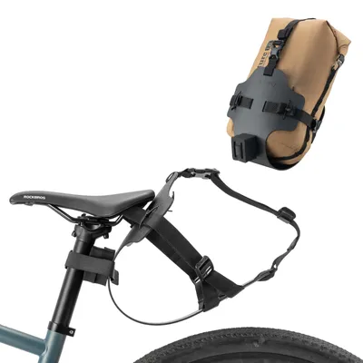 Immagine prodotto di Qunature supporto per borsa da sella bicicletta zaino in spalla borsa da sella supporto stabilizzatore, nero