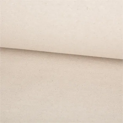 Produktbild von Canvas Stoff Meterware mit 70% Baumwolle im Leinenlook uni natur 215g/qm 148cm Stoffbreite