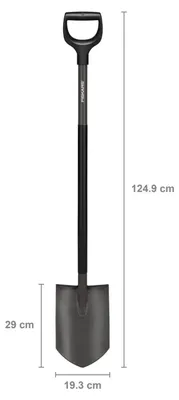 Produktbild von Fiskars Gärtnerspaten, Spitz, Spaten für Harte, steinige Böden