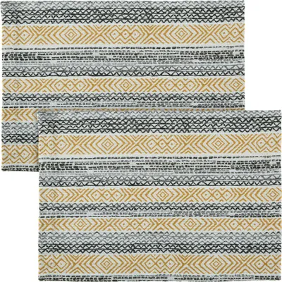 Produktbild von Erwin Müller Tischset 2er-Pack schwarz-beige 35x50 cm
