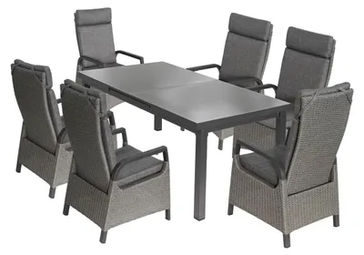 Produktbild von »Boston 4« Gartenmöbel Set, Aluminium, 6 Personen