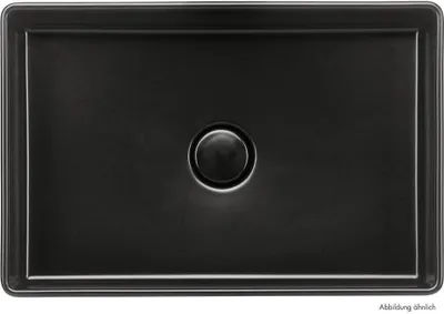 Produktbild von systemceram Aufsatzwaschbecken LAVARA 60 - SCHIEFER - mit keramischer Abdeckung / Spüle / Becken